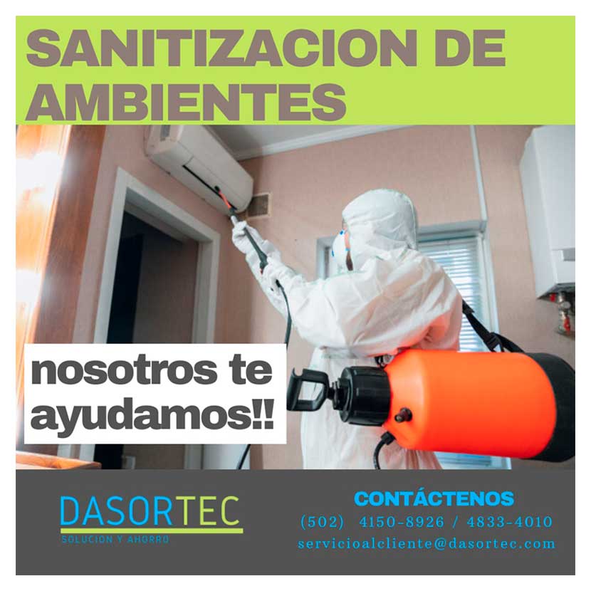 empresa de desinfección y limpieza de ambientes en guatemala
